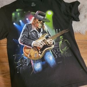 vintage stevie ray vaughan skeleton liquid blue M